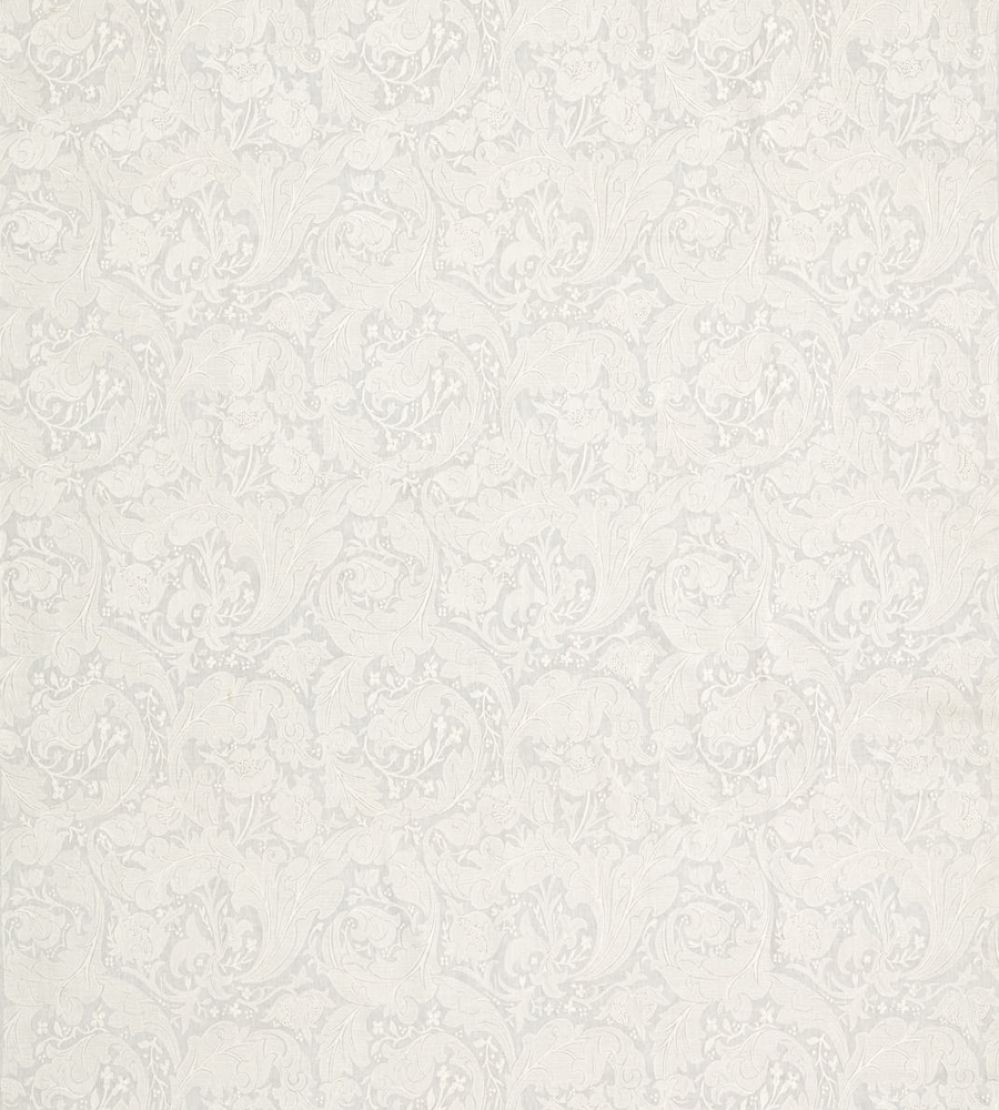 Pure Bachelors Button Embroidery Fabric by Morris & Co Grey Blue