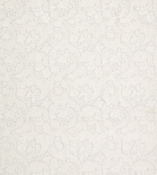 Pure Bachelors Button Embroidery Fabric by Morris & Co Grey Blue