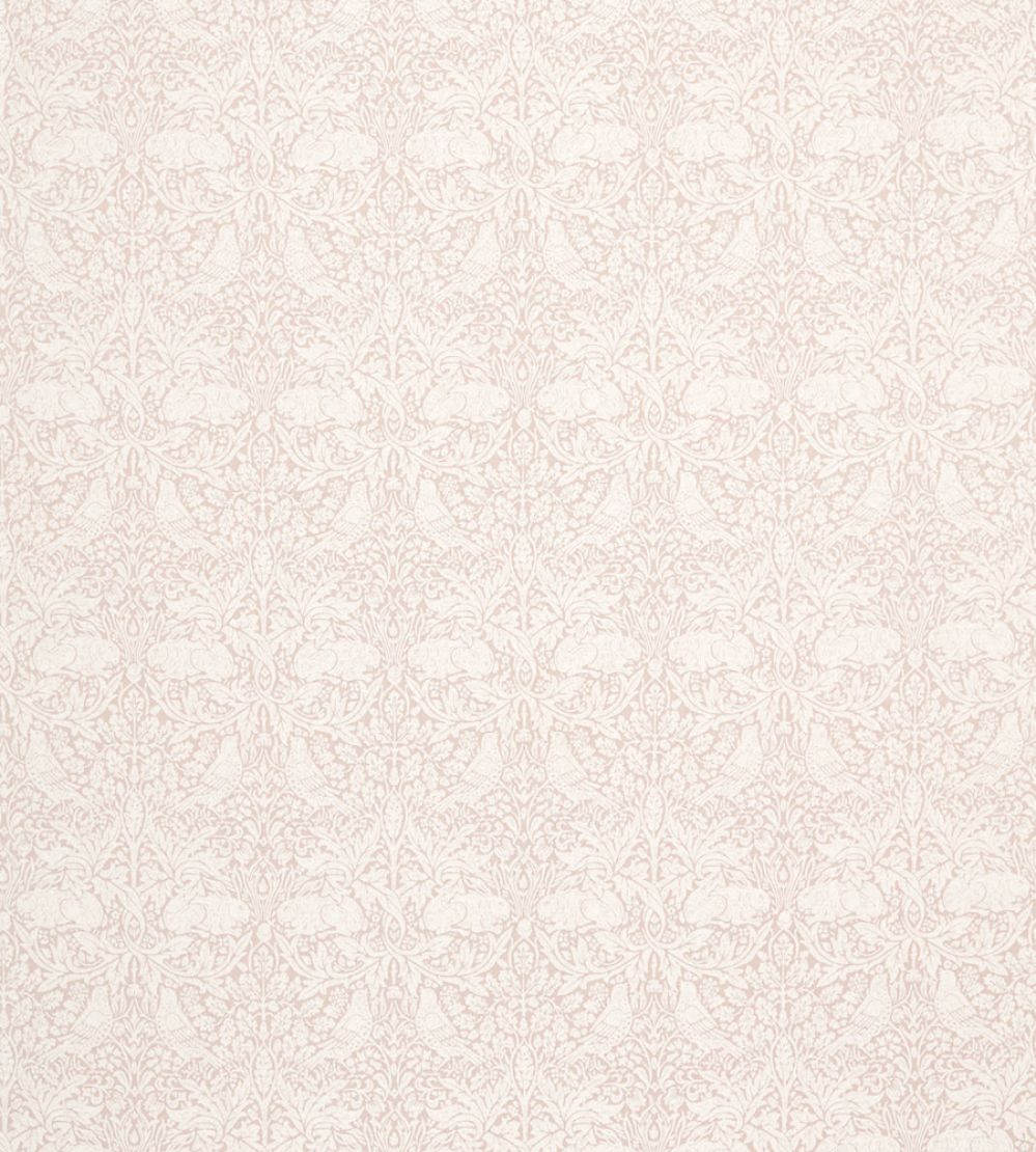Pure Brer Rabbit Weave Fabric by Morris & Co Faded Sea Pink