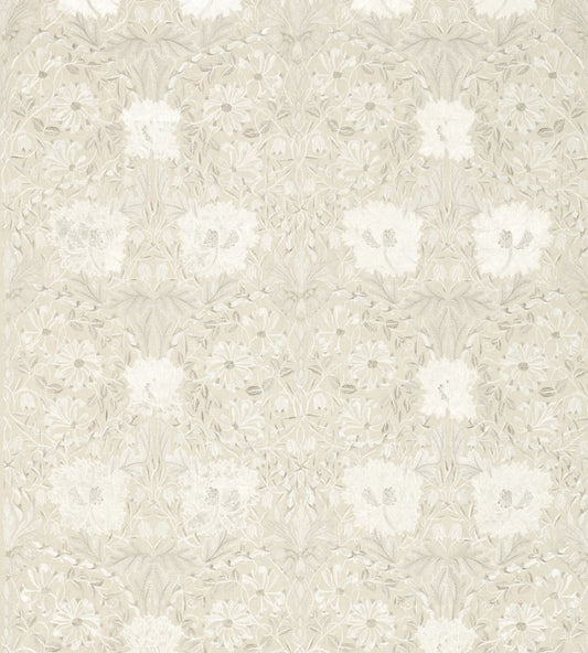 Pure Honeysuckle & Tulip Embroidery Fabric by Morris & Co Linen