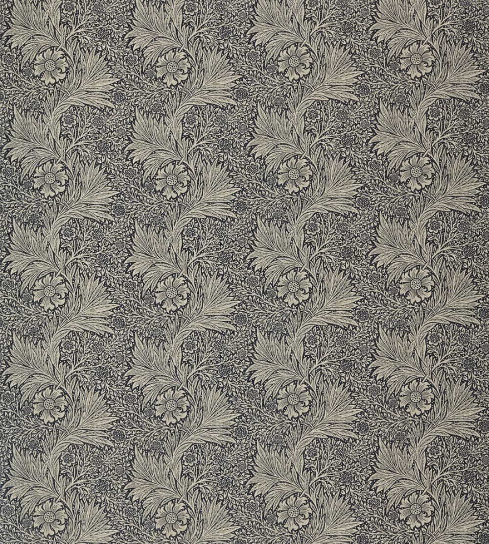 Pure Marigold Fabric by Morris & Co Black Ink