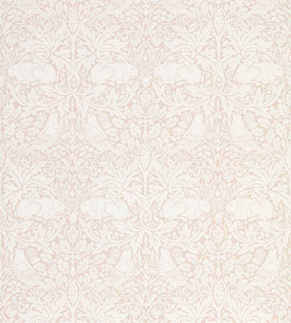 Pure Brer Rabbit Wallpaper by Morris & Co Faded Sea Pink