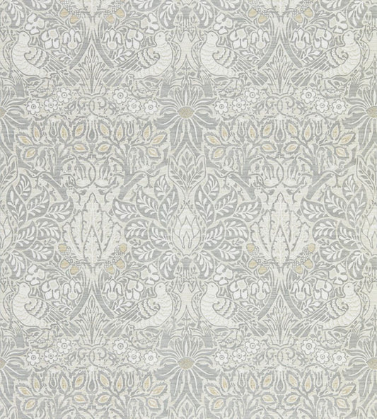 Pure Dove & Rose Wallpaper by Morris & Co Cloud Grey