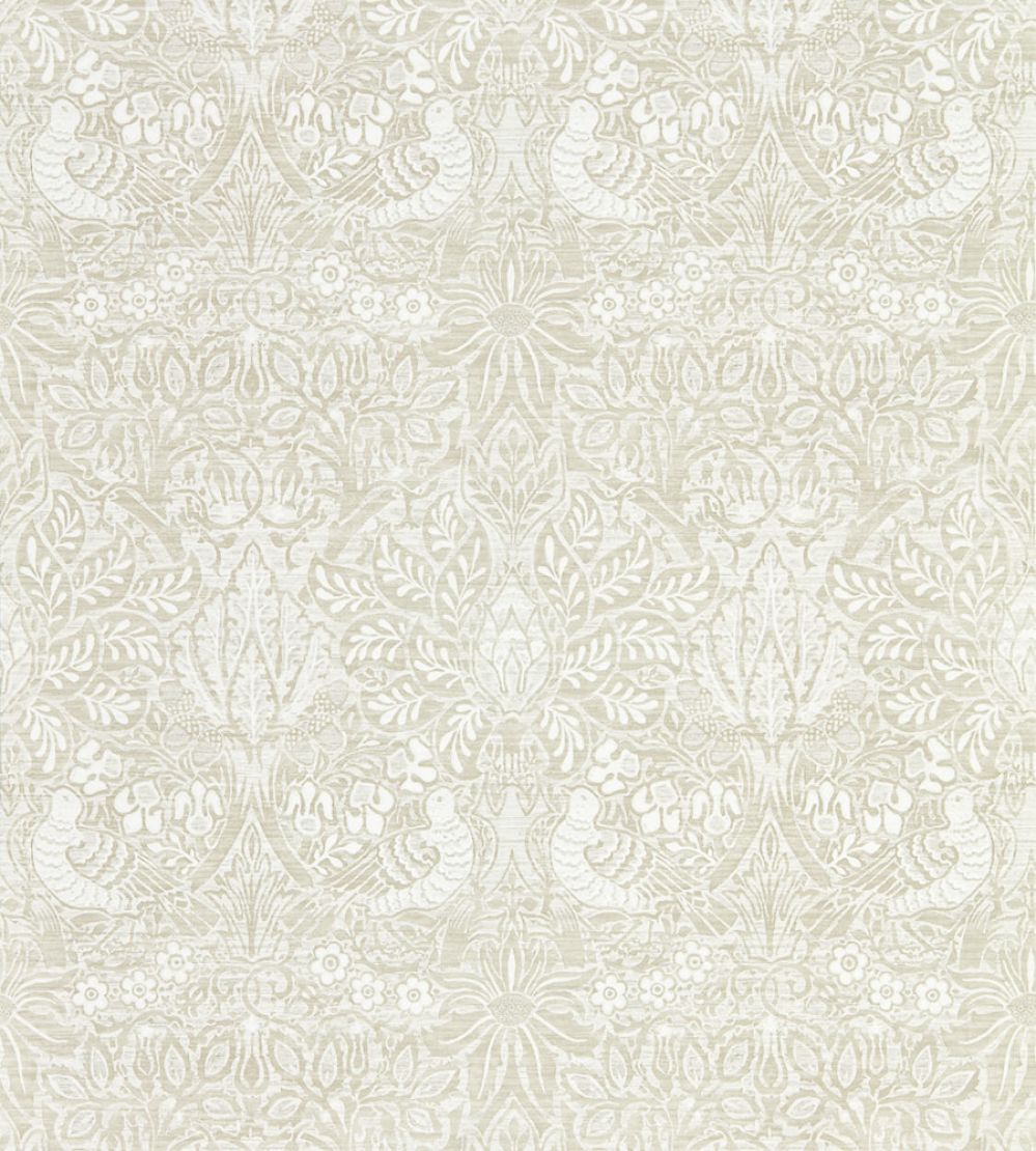Pure Dove & Rose Wallpaper by Morris & Co White Clover