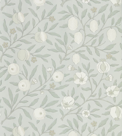 Pure Fruit Wallpaper by Morris & Co Grey Blue
