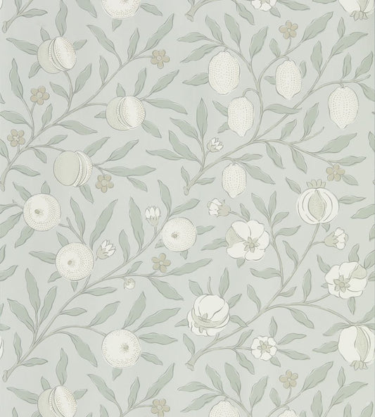 Pure Fruit Wallpaper by Morris & Co Grey Blue