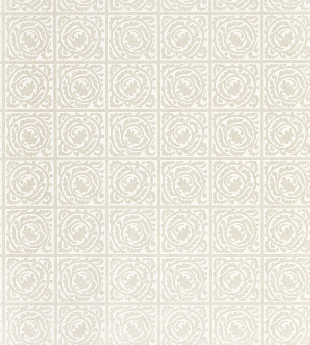 Pure Scroll Wallpaper by Morris & Co White Clover