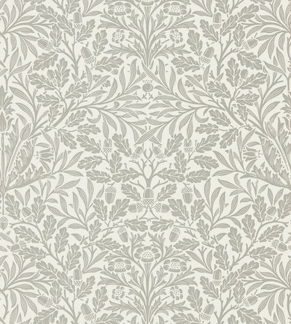 Pure Acorn Wallpaper by Morris & Co Ecru/Pewter