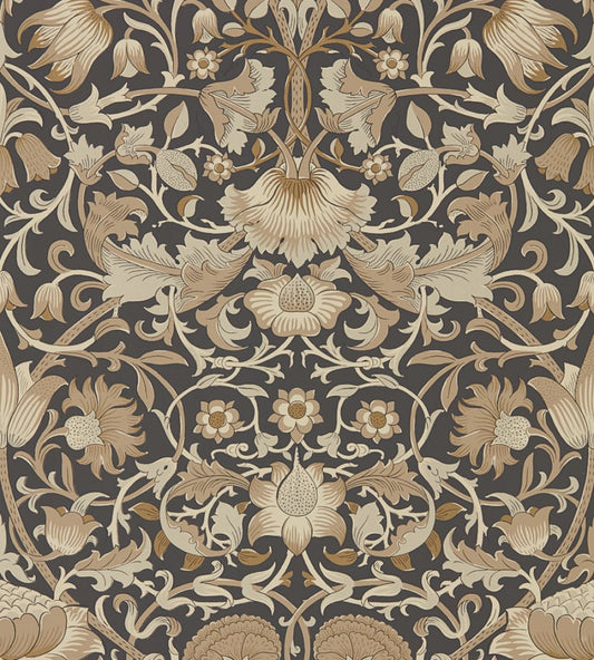 Pure Lodden Wallpaper by Morris & Co Charcoal/Gold