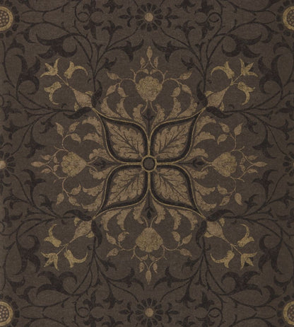 Pure Net Ceiling Wallpaper by Morris & Co Charcoal/Gold