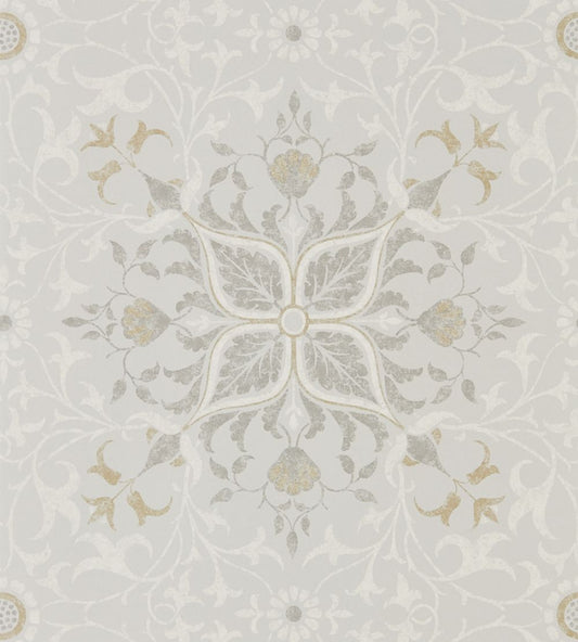 Pure Net Ceiling Wallpaper by Morris & Co Stone/Chalk