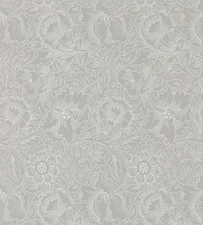 Pure Poppy Wallpaper by Morris & Co Dove/Chalk