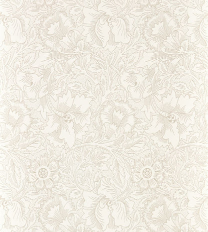 Pure Poppy Wallpaper by Morris & Co Ecru/Stone