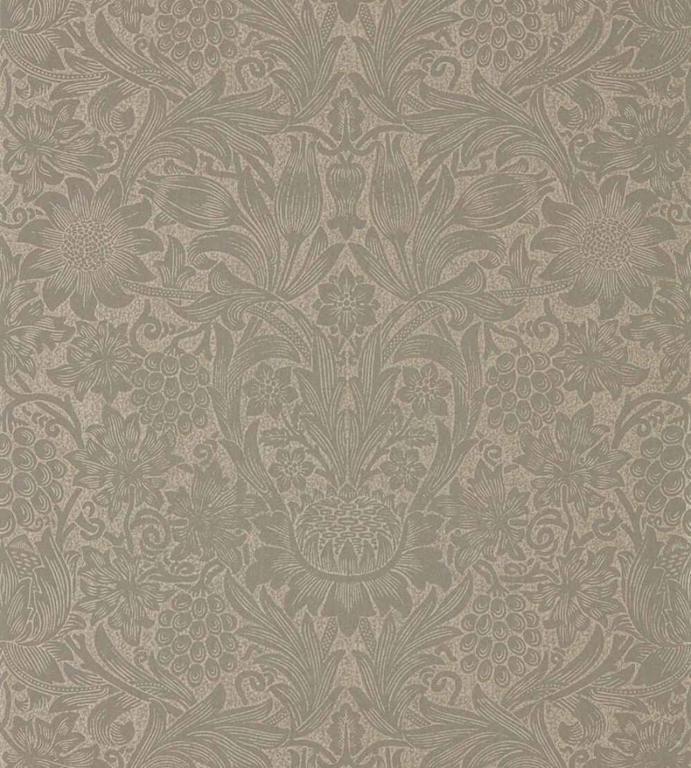 Pure Sunflower Wallpaper by Morris & Co Mole/Gold