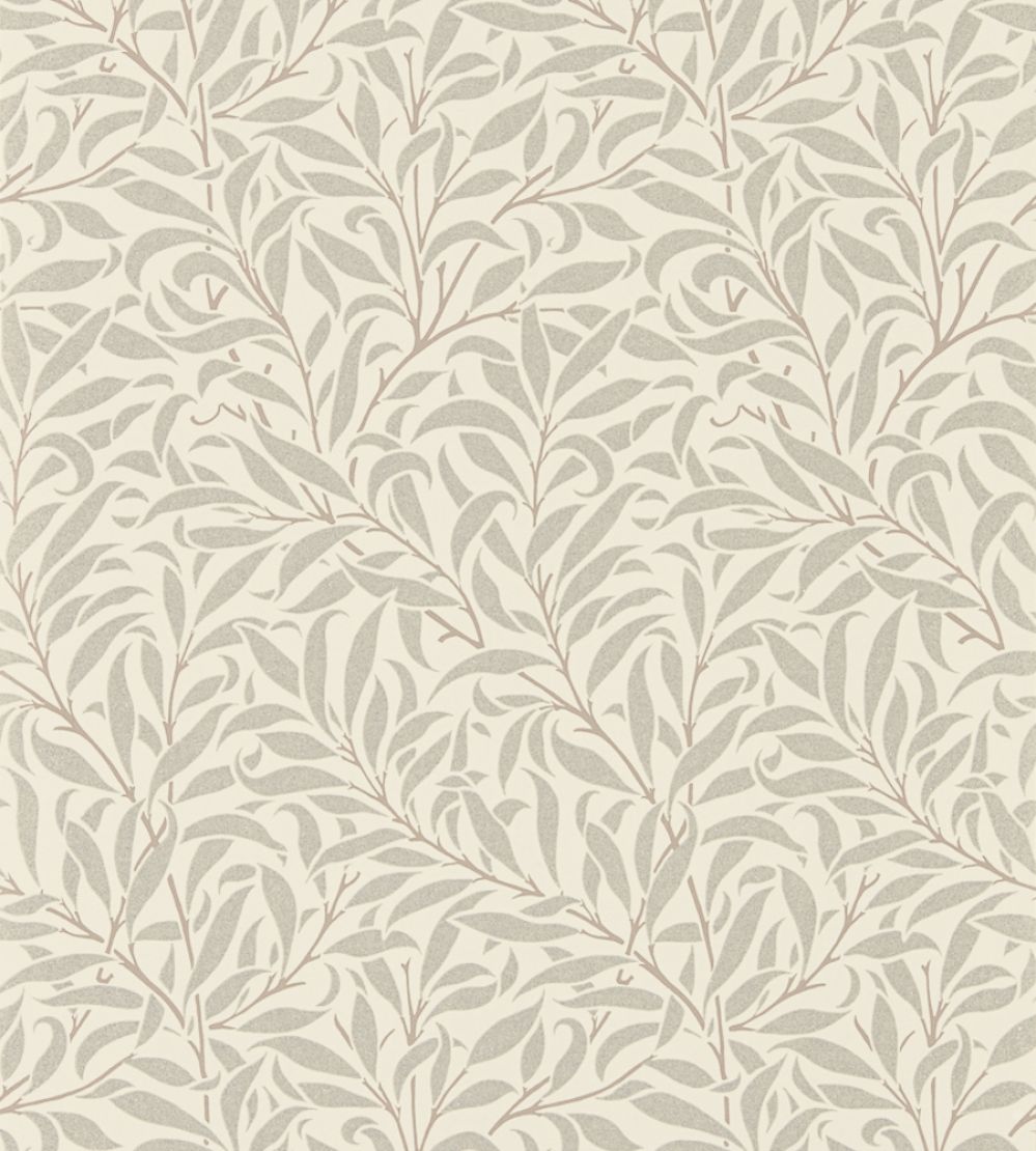 Pure Willow Bough Wallpaper by Morris & Co Ecru/Silver