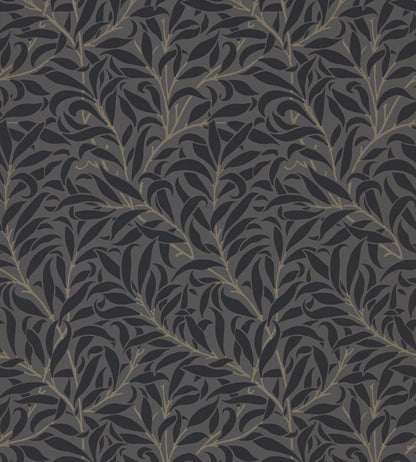 Pure Willow Bough Wallpaper by Morris & Co Charcoal/Black