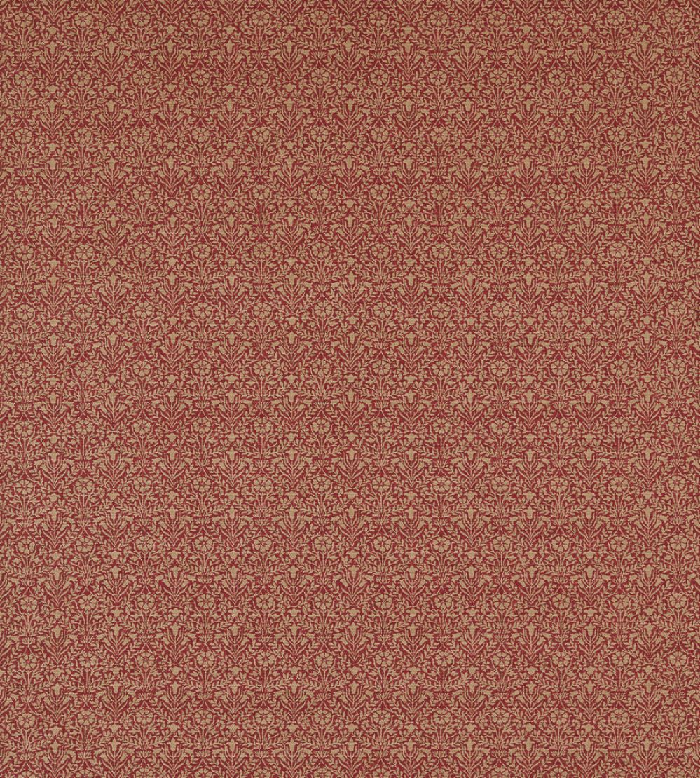 Bellflowers Weave Fabric by Morris & Co Russet