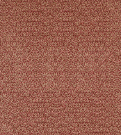 Bellflowers Weave Fabric by Morris & Co Russet