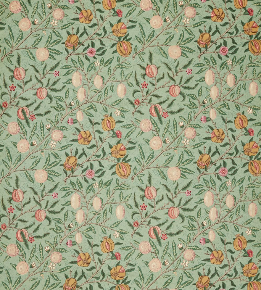 Fruit Velvet Fabric by Morris & Co Privet/Thyme