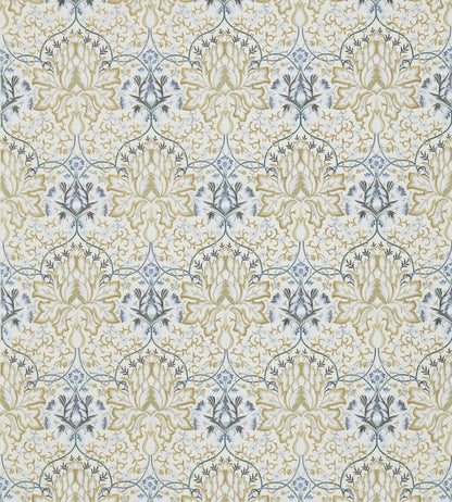 Artichoke Embroidery Fabric by Morris & Co Soft Gold/Cream