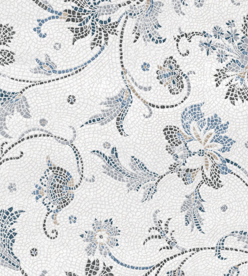 Mosaicum Wallpaper by Coordonne Aqua
