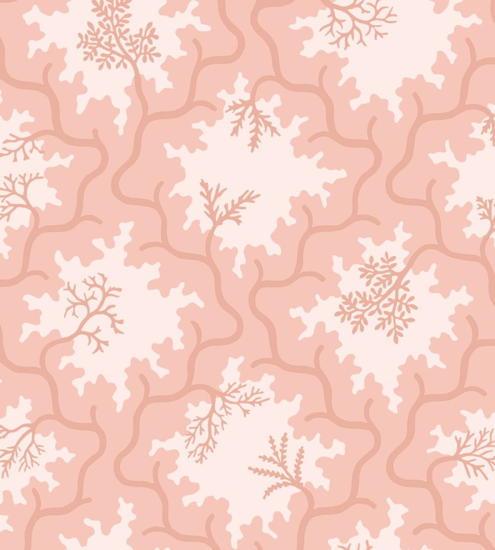 Moss Trellis Wallpaper by Cole & Son Soft Coral & Shell Pink