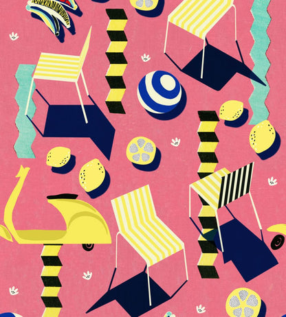 Moto Bello Wallpaper by MINDTHEGAP Pink
