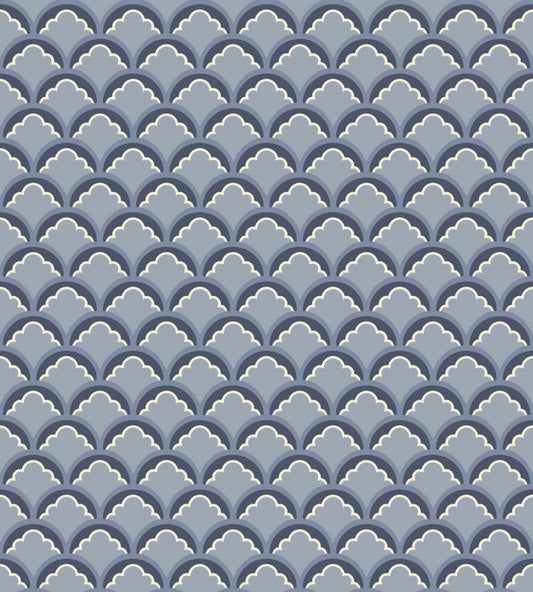 Mount Temple Small Wallpaper by GP & J Baker Blue