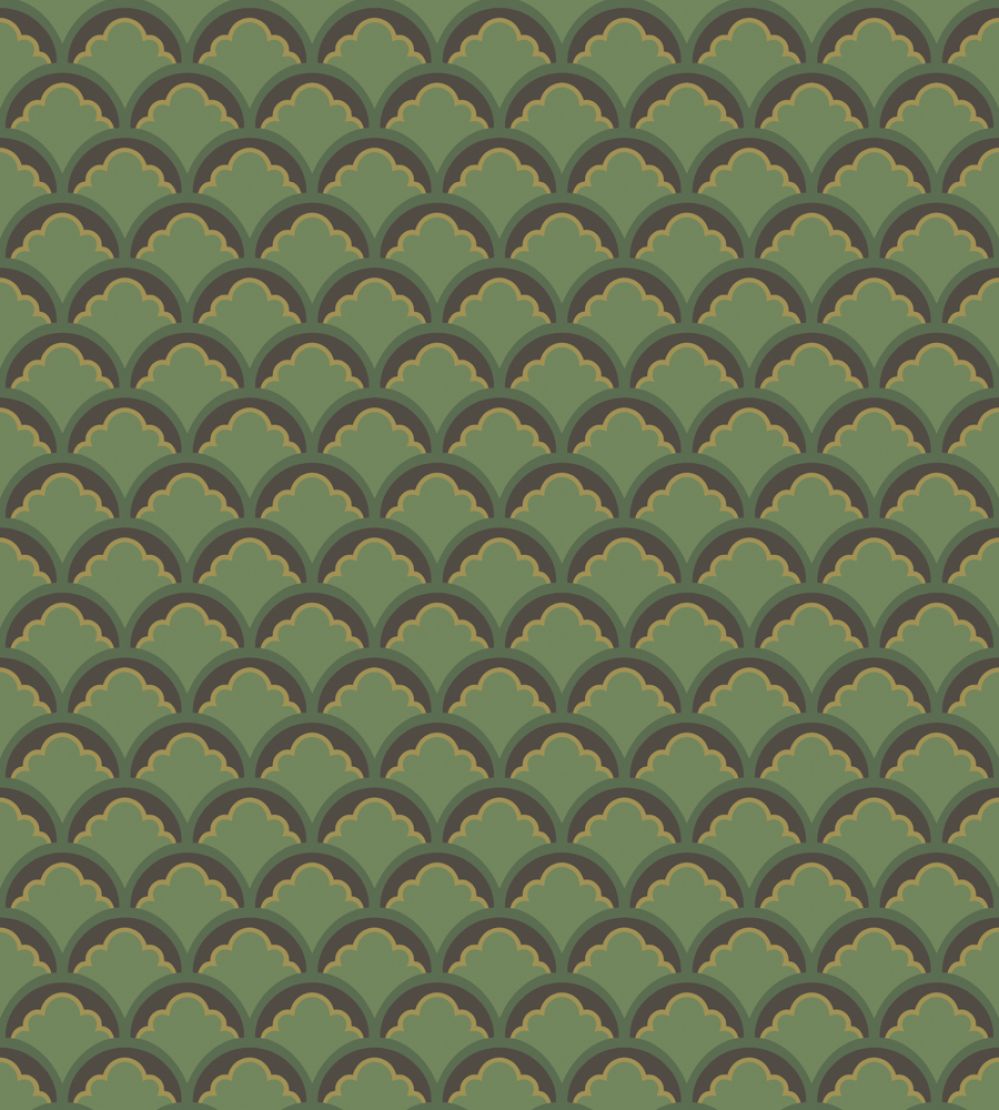 Mount Temple Small Wallpaper by GP & J Baker Emerald
