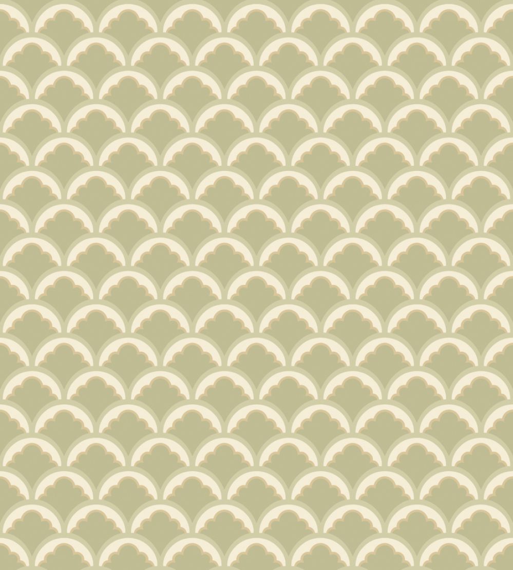 Mount Temple Small Wallpaper by GP & J Baker Sage
