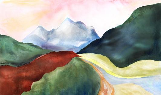 Mountain Hop Colour mural by Bien Fait