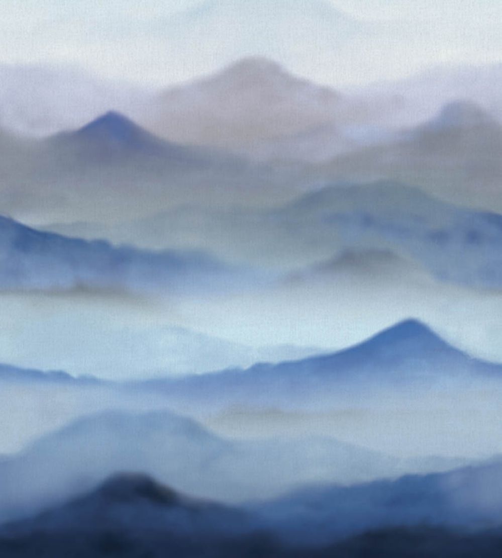 Mountain Metallic Mural by Jannelli&Volpi Blue