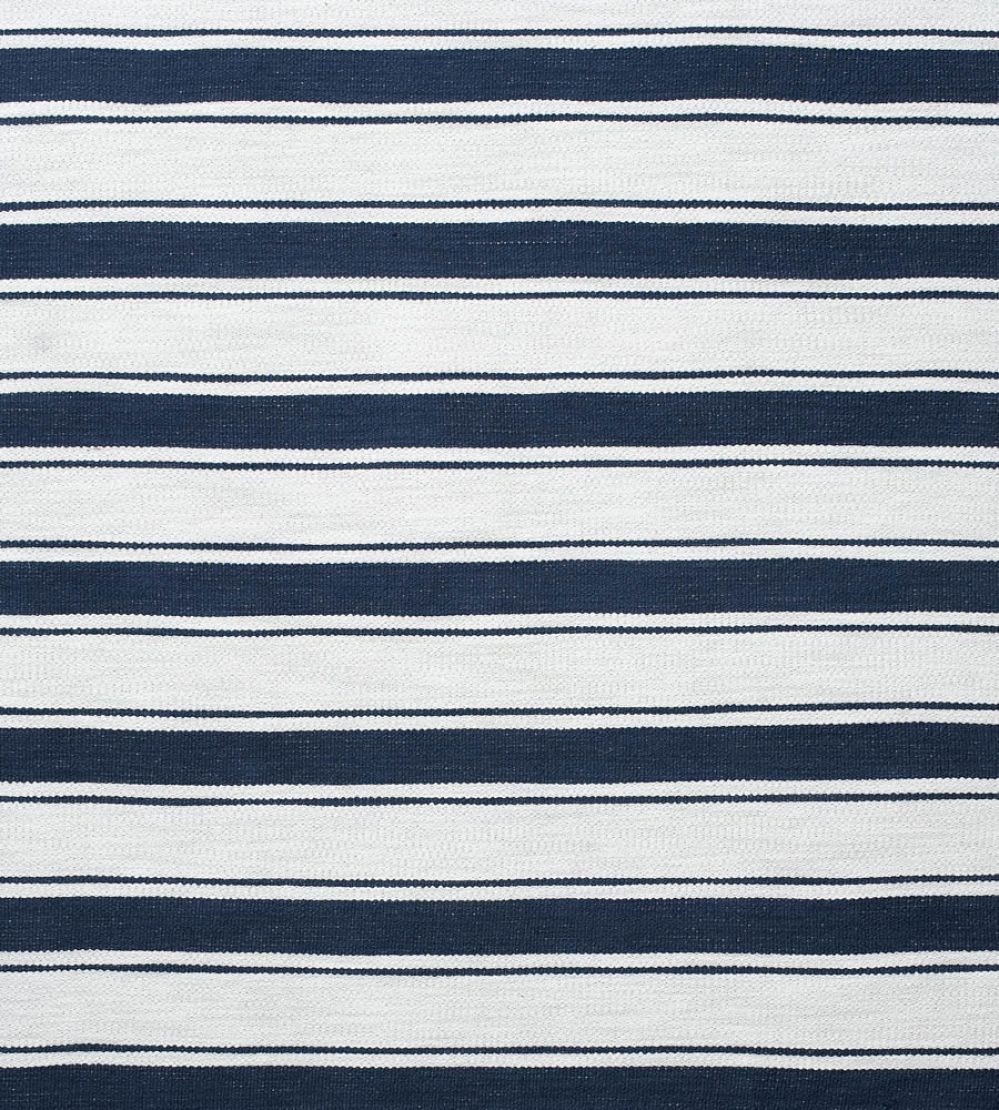 Mountain Stripe Fabric by Andrew Martin Navy