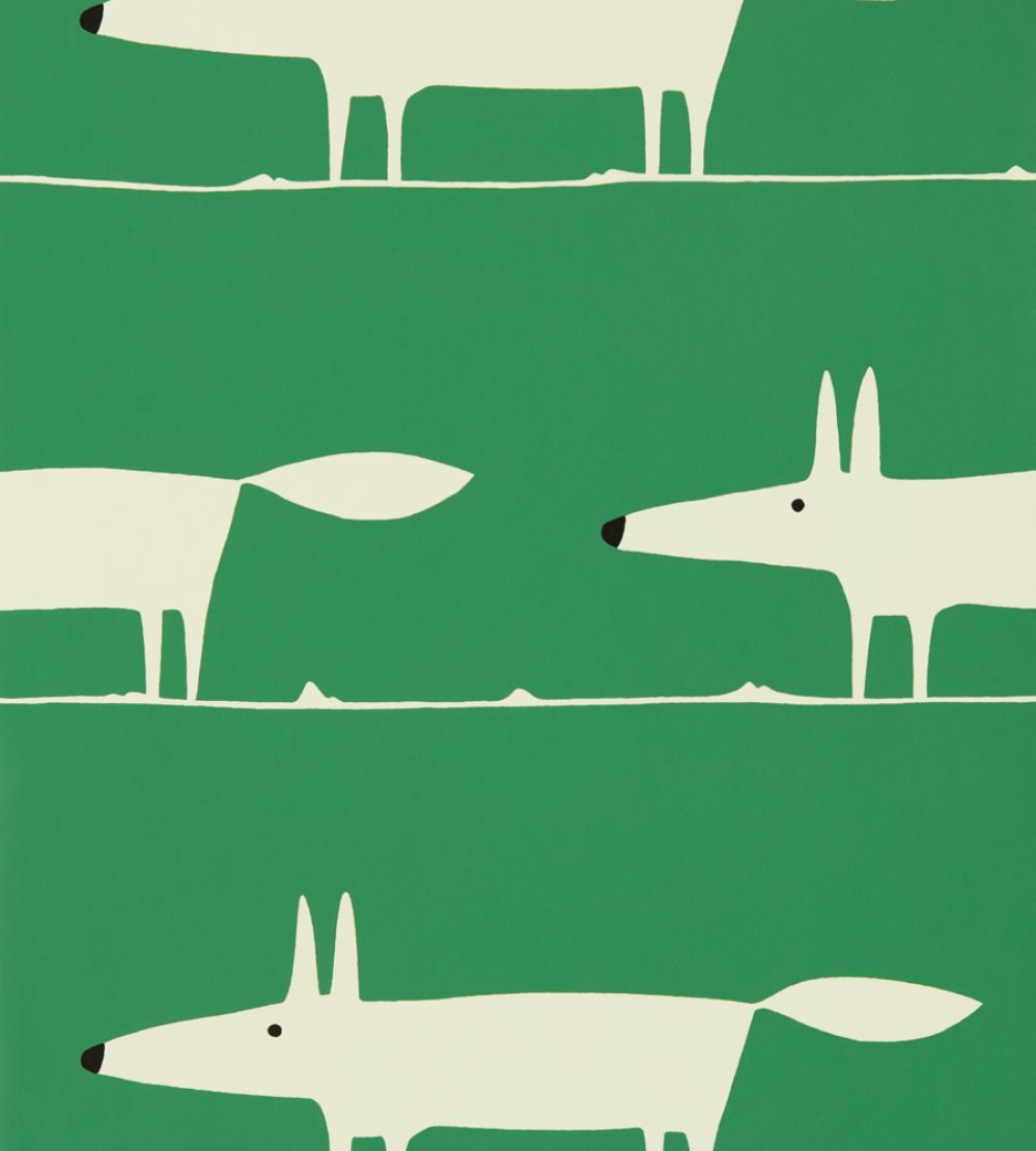 Mr Fox Wallpaper by Scion Mint Leaf