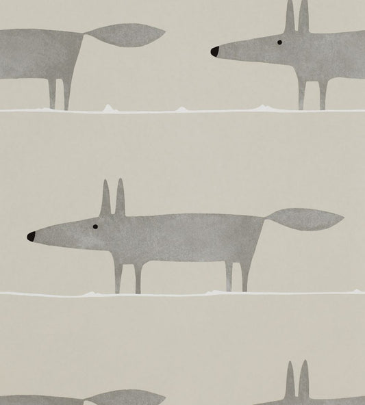 Mr Fox Wallpaper by Scion Silver