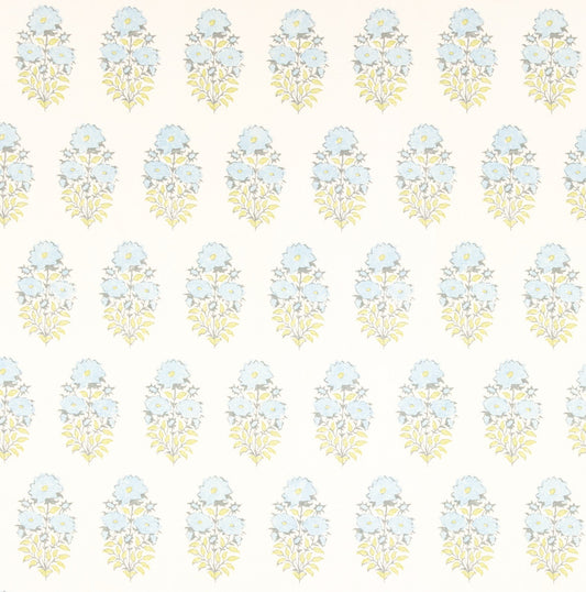 Mughal Flower Monsoon fabric by Lisa Fine Textiles