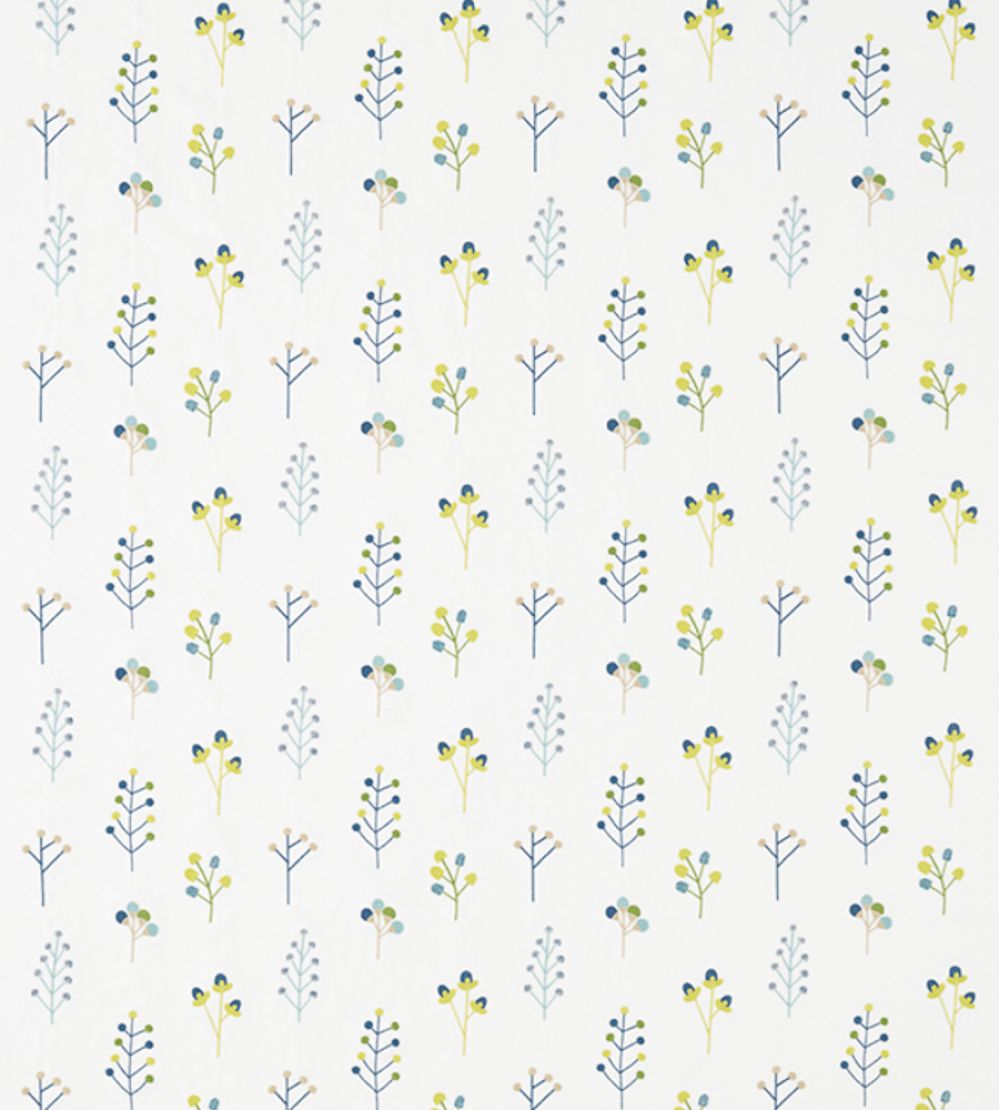 Mukula Fabric by Scion Gecko / Citrus / Pacific
