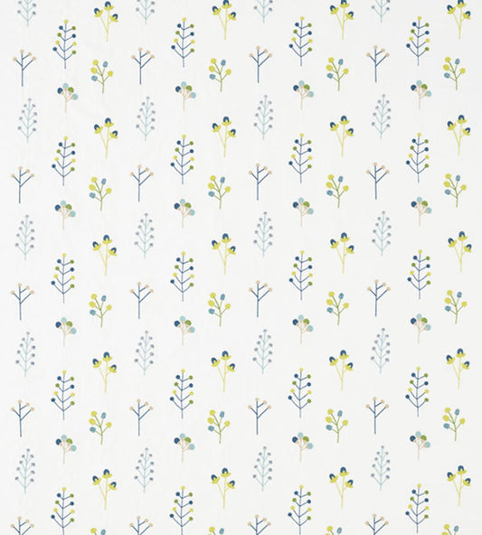Mukula Fabric by Scion Gecko / Citrus / Pacific