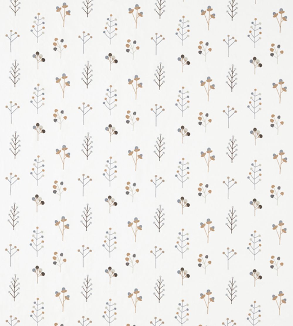 Mukula Fabric by Scion Slate / Biscuit / Charcoal