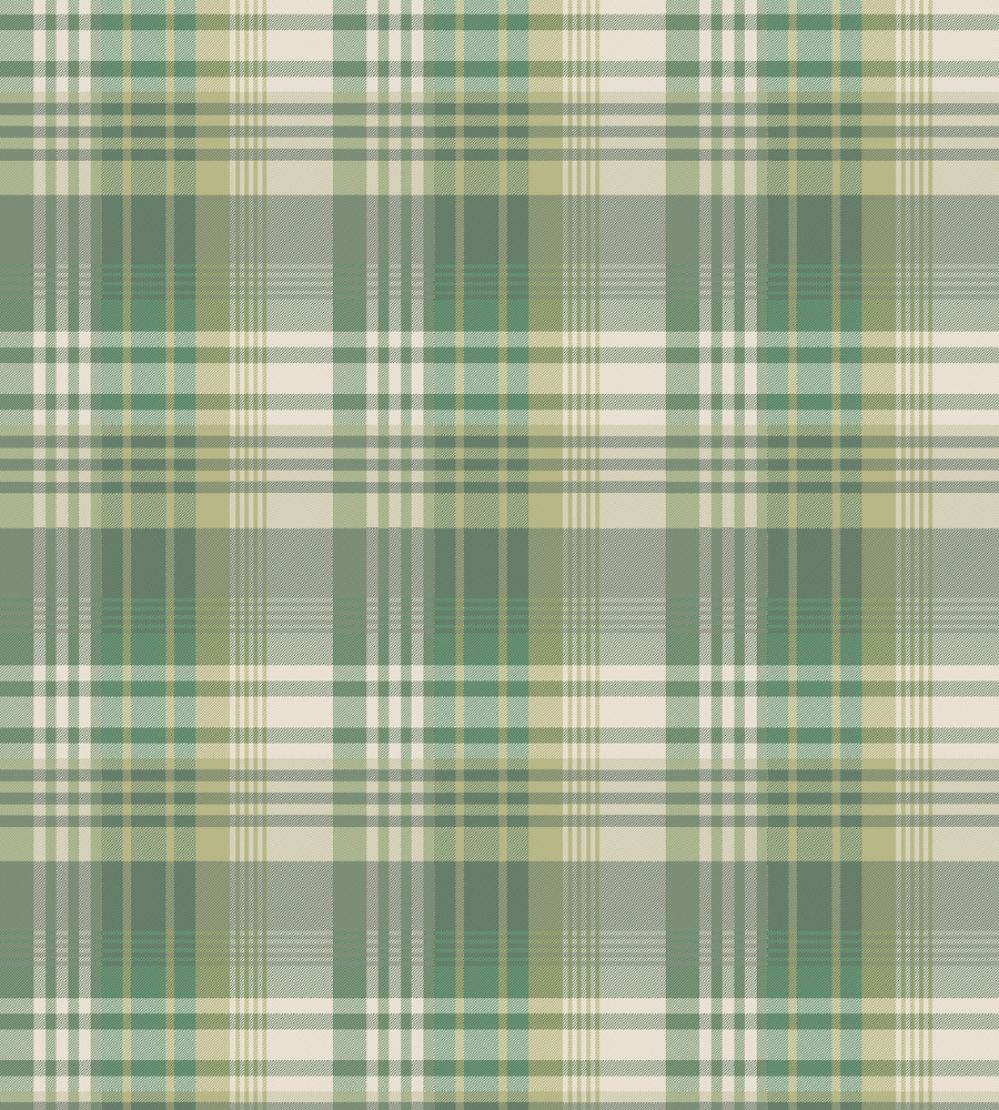 Mulberry Ancient Tartan Wallpaper by Mulberry Home Emerald