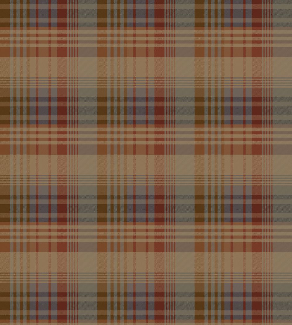 Mulberry Ancient Tartan Wallpaper by Mulberry Home Red / Blue