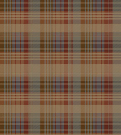 Mulberry Ancient Tartan Wallpaper by Mulberry Home Red / Blue