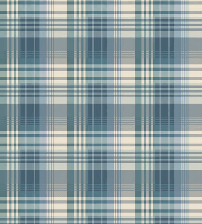 Mulberry Ancient Tartan Wallpaper by Mulberry Home Teal