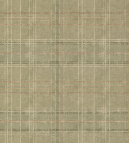 Shetland Plaid Wallpaper by Mulberry Home Lovat