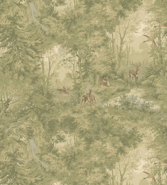Mulberry Woodland Wallpaper by Mulberry Home Misty Morning