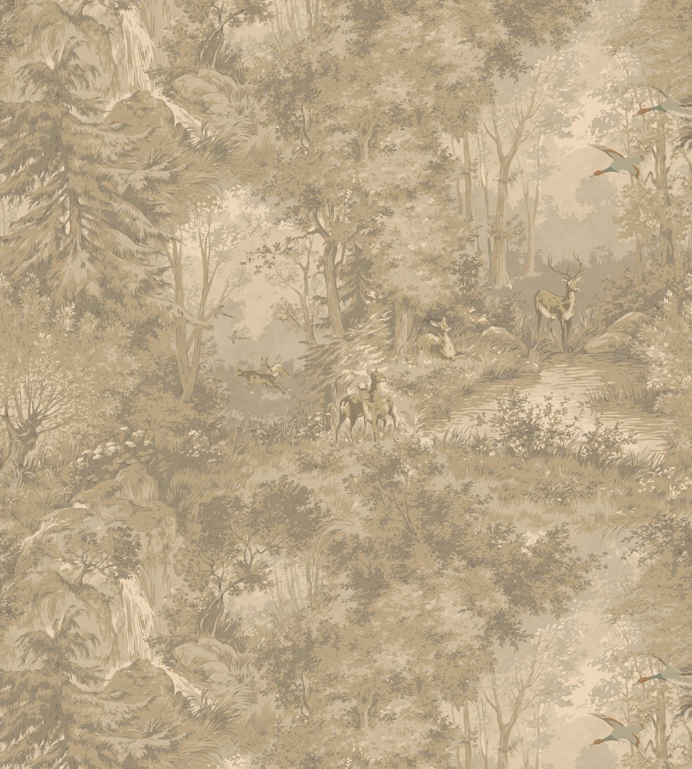 Mulberry Woodland Wallpaper by Mulberry Home Woodsmoke