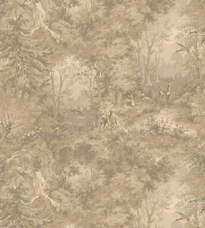 Mulberry Woodland Wallpaper by Mulberry Home Woodsmoke