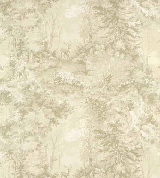 Torridon Wallpaper by Mulberry Home Charcoal