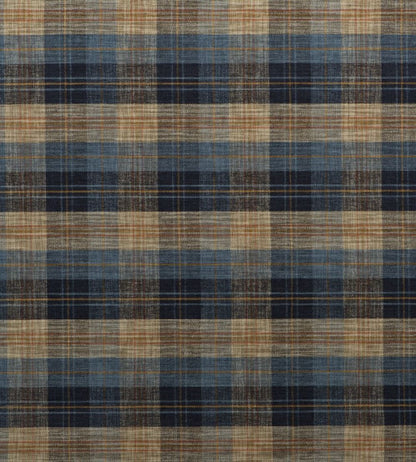 Clan Chenille Fabric by Mulberry Home Blue/Mole