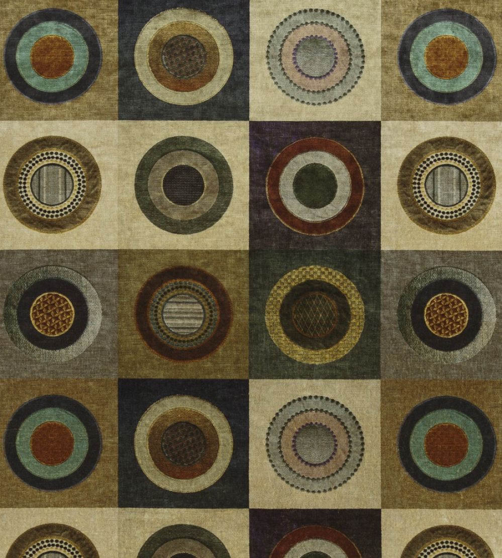 Dress Circle Velvet Fabric by Mulberry Home Sage